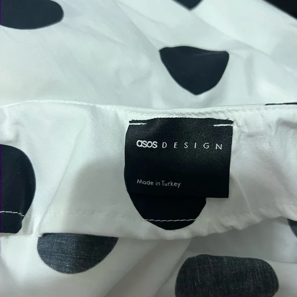 ASOS DESIGN Popelin Volume Circle Maxi Skirt Polka Dots Women's 4 NWOT - Picture 4 of 5